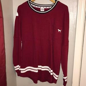 Pink Long Sleeves Top